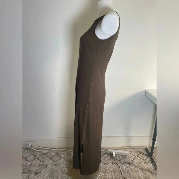Talbots Petites Maxi Brown Keyhole‎ Back Tank Dress Size P Small EUC! 0147 - Picture 3 of 8